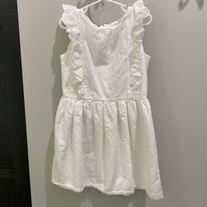Gap Kids Girls dress, white eyelet, size Small